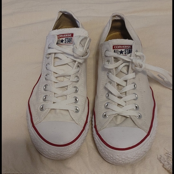 mens white converse low